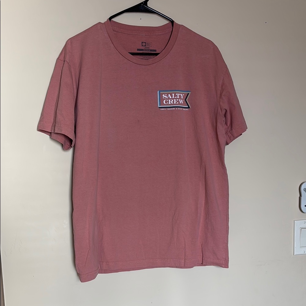 Salty Crew Men's Pink T-Shirt